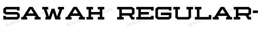Sawah Regular字体转换